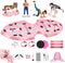 LALAHIGH Portable Home Gym System for Men and Women: Push Up Board, Pilates Bar & 20 Fitness Accessories with