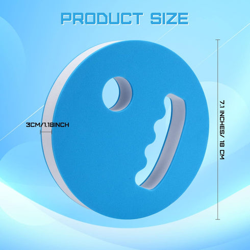 Hungdao 4 Pcs Water Exercise Discs Water Weights for Pool Exercise Set EVA Foam Water Aerobic Equipment for Adults Hand Held Pool Resistance for Swimming Beginners Arthritis