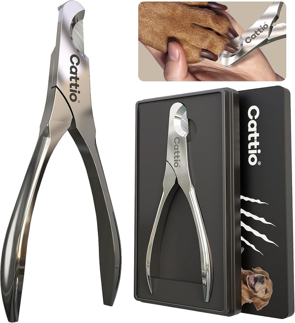 Dog Nail Clippers - All Steel Material, Built-in Spring,Heavy Duty Dog Nail