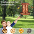 Solar Bird Feeder for Outdoors, Waterproof Hanging Garden Decor with Solar Lanterns, Metal Wild Bird Feeders (Sunflower)