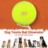 QDAN Giant Large Tennis Ball for Dogs: 9.5" Yellow Dog Tennis Ball for Outdoor Play, Big Dog Toy