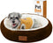 Dog Bed for Small Dogs, Washable Round Donut Pet Bed for Puppy and Kitty, Extra Soft Calming Bed with Anti-Slip Bottom,