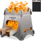 Lixada Portable Camping Stove - Lightweight Titanium Wood Burning Stove for Outdoor Cooking and Hiking