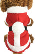 Pet Christmas Costumes, Santa Dog Clothes for Small Dogs, Boys Fall Winter Coats Puppy Kitty Hoodies