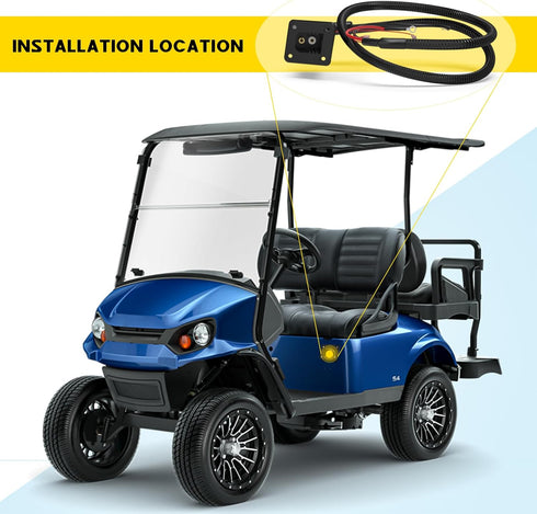 Golf Carts Powerwise Charger Receptacle for EZGO TXT & Medalist DCS/PDS, OEM #73051-G29, 73063-G01 (36V)