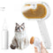 3-in-1 Pet Steam Brush Set for Dogs & Cats, Grooming Comb with