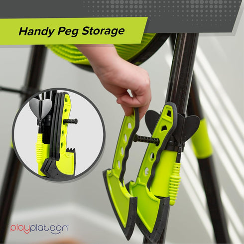 Set 3 Play Platoon Kids Axe Throwing Game for Backyard, Ax Throwing Game for Adults and Kids - Plastic Toy Hatchets