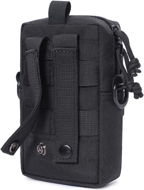 Tactical EDC Pouch, Molle Utility Pouches, Gadget Organizer Phone Holder with Water Bottle Holder