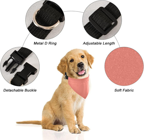 Salmon Dog Collar Bandana Pet Triangle Scarf Cat Puppy Collars Scarves Adjustable Strap Kitten Neckerchief Pet
