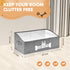 Dog Toy Basket - Collapsible Storage Box with Handle for Pet Toys and Accessories - Specially Designed, Grey