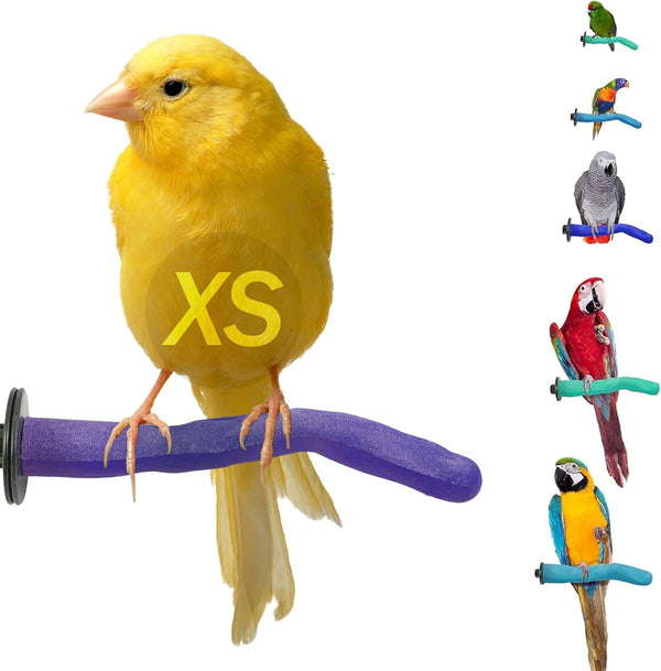 Sweet Feet & Beak Safety Pumice Bird Perch, X-Small 1/2" x 6", Purple - Lightweight Grinding Perches for Healthy Beak &