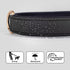 Didog Waterproof Dog Collar with Soft Padding, Lightweight and Breathable for Medium Dogs, Black, Large