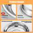 4 Pcs Stainless Steel Cat Bowls - 5.5 Inches Metal Cat Food Bowls for Indoor Cats, Whisker Fatigue Design