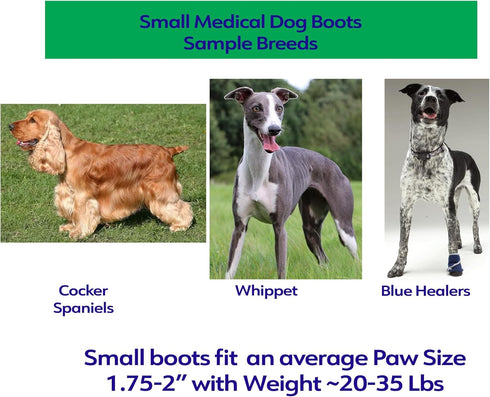 HEALERS Medical Dog Boots and Bandages, Small