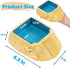 Hermit Crab Water Bowl with Climbing Ramp, Medium Reptile Water Bathing Pool Food Dish, Tortoise Habitat Aquarium Tank