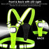 LED Reflective Safety Vest,High-Visibility Rechargeable Light Vest for Running Walking & Cycling | Elastic,Adjustable Fit for All Ages-Men,Women,Kids.