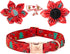 Elegant Little Tail Christmas Dog Collar, Adjustable Flower Collar for Female or Male Small Medium Large Dogs
