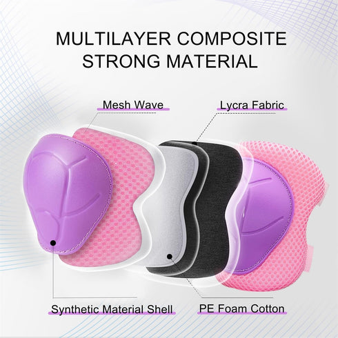 ATOOTWO Elbow Set 3-10 Set Knee Pads for Kids Knee Pads and Pads Toddler Years Protective Gear for Girls Boys