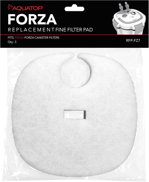 Aquatop Replacement White Filter Pads, 3 Pack for Forza FZ7 UV Canister Filters