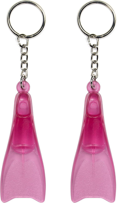 Flow Mini Swim Fin Keychain - Key Chain with Swimmer Fins and Key Ring in Assorted Colors
