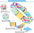 Tie Dye Summer Cotton Dog Collar with Metal Buckle, Gift Collar for Small Medium Large Dogs, Cute Durable Comfortable
