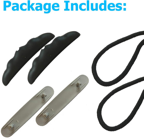 Occult Kayak Handles, 2 Pack, Ultra Heavy Duty Bungee, Replacement Installation Kit, Boat Accessories
