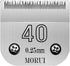 40 Cut Length 1/100" Detachable Pet Dog Clipper Blades, UltraEdge Series, Compatible with Andis and Oster