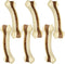 Dog Bones Chew Toys for Aggressive Chewers | 6 Pack Real Beef Flavor, Indestructible Teething Toys