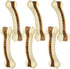 Dog Bones Chew Toys for Aggressive Chewers | 6 Pack Real Beef Flavor, Indestructible Teething Toys