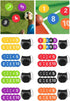 KaiYeA 10 Spot Markers Pieces Numbered Floor Spot Markers Soccer Training Training Mark Pads Flat Disc Markers