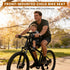 2~4 60 lbs Kids Bike Seat Front Mounted, Child Bike Seat with Foot Pedals and Guardrail, Suitable for Children Years