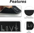 uuKen Tactical Gear Love Symbol Sign Tactical PVC Patch with Hook Fastener Backing (Black and Grey)