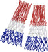 Heavy Outdoor Indoor Basketball Net Replacement, 2 Pack, All Weather Anti Whip for Standard 12 Loops Rims