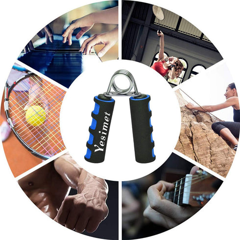 Hand Grip Strengthener Set, Soft Foam Finger Gripper for Increasing Wrist Forearm and Finger Strength, 2 Pack