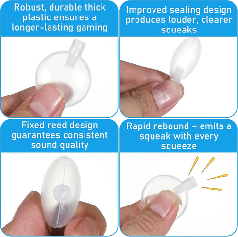 Alrhso 12 3cm/1.18In Replacement Squeakers for Dog Toys, Pcs Toy Noise Maker Plush Toy Repair Airbag Squeakers for DIY