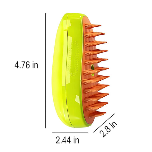 Cat Steamy Brush, Grooming Tool for Cats and Dogs with Steam Function, Massage, and Shedding Hair Removal