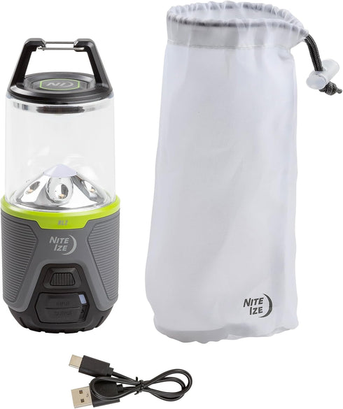 Nite Ize Radiant RL2 Rechargeable Lantern - Outdoor LED Lantern with Power Bank, Impact & Water Resistant