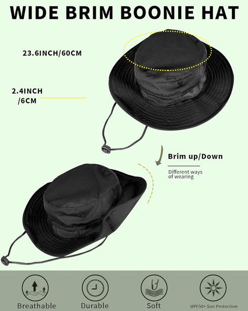 Sun Hats for Men and Women - Bucket Hat UPF 50+ Foldable UV Protection for Hiking, Beach, Fishing