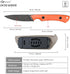 Knives DC53 Steel Tactical Fixed Blade Knife, Kydex Sheath for Men, EDC Outdoor Camping Survival Hunting, Black+G10