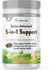 NaturVet Senior Advanced 5-in-1 Support Dog Supplement, 60 Ct – Supports Immune System, Heart, Liver, Cognitive