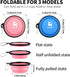 COOYOO 2 Pack Collapsible Dog Bowls, Portable Water Bowls for Cats and Dogs, Pet Feeding Dish for Walking and Traveling