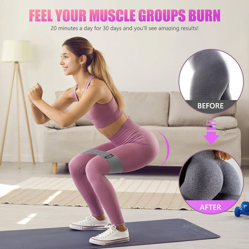 Resistance Bands for Working Out - Exercise Bands for Women & Men, 3 Levels with Carry Bag for Home Fitness