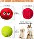 (4 Pack) Squeaky Dog Toys, Stuffed Plush Puppy Toy Balls to Keep Them Busy, Interactive Funny Pet Ball with Squeaker