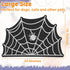 Pet Mats for Food and Water - Anti-Slip Waterproof Feeding Mat for Pet Food Water Bowl, 23.6"x15.7" Spider Web Design