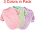 Dog Sweater, 3 Pack Warm Soft Flannel Pet Clothes for Small Medium Dogs or Cat, Dog Shirt Coat Jacket (Large,