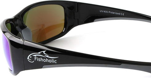 Fishoholic Polarized Bi-Focal Fishing Sunglasses - Reader Magnification Options with UV400 Protection