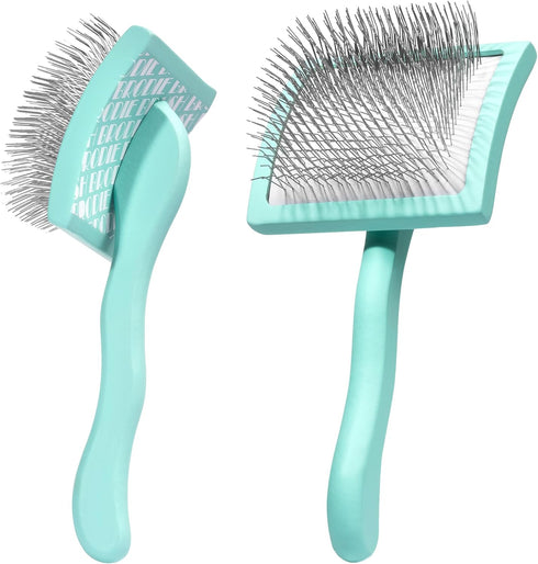 Brodie Dog Brush - Slicker Brush for Shedding and Grooming, Best for Long Haired Dogs and Pets