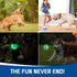 2PCS Premium Dog Treat Balls 3", Glow in The Dark Fetch Toys for Small/Medium/Large Dogs, Vanilla Flavor