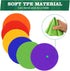 ZIECE 9inch 10inch 12/18/24/36 Poly Spots Spot Markers for Gym Floor Pcs Flat Cones Non-Slip Rubber Floor Dots Circles