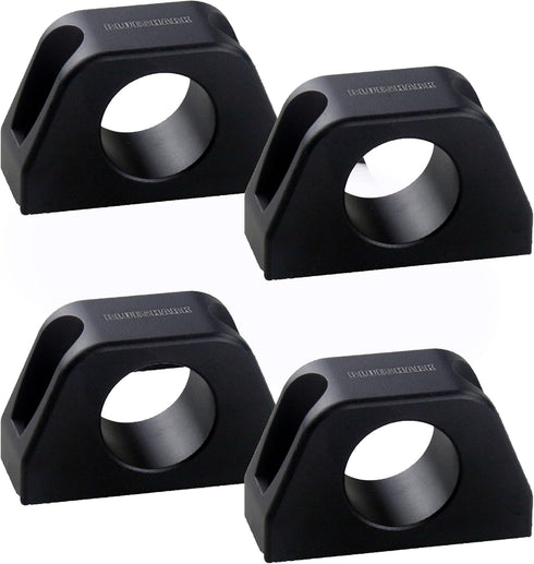 Blue Shark 153- Sailboat Aluminum Deck Fairlead - 14mm line (4- Pack)